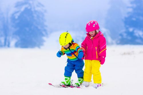 skiing-children